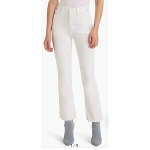 Mother Jeans The Hustler Ankle Fray Fairest of them all White 27 New With Tags
